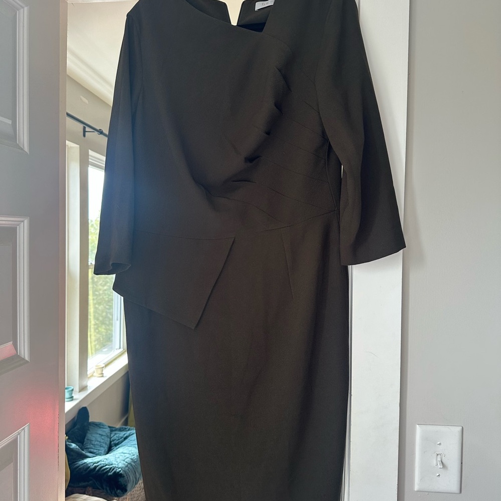 The Fold olive green Dress- 12